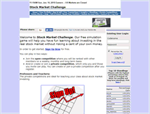 Tablet Screenshot of facebook.stocks-game.com